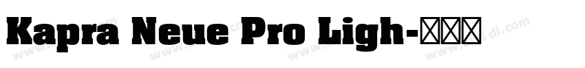 Kapra Neue Pro Ligh字体转换